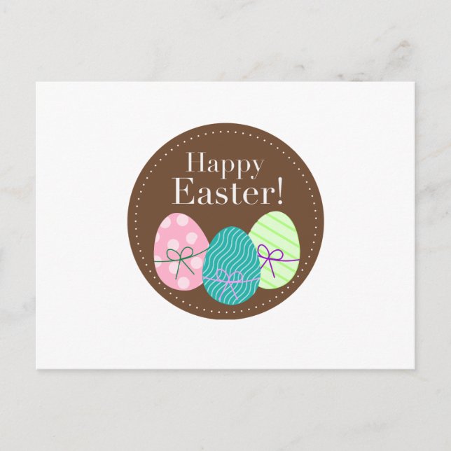 Postal Festiva Feliz Pascua (Anverso)