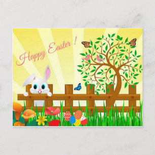 Postal Festiva Feliz Pascua