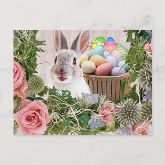 Postal Festiva Feliz Pascua (Anverso)