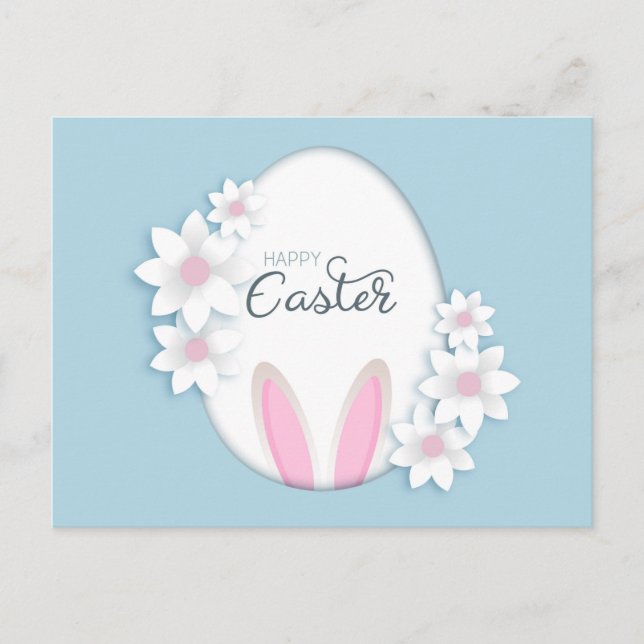 Postal Festiva Feliz Pascua (Anverso)