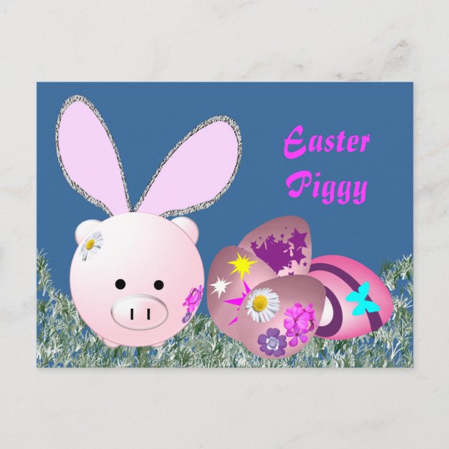 Postal Festiva Feliz Pascua (Anverso)