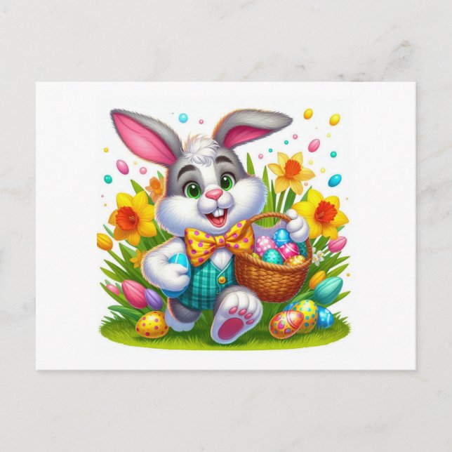 Postal Festiva Feliz Pascua   (Anverso)