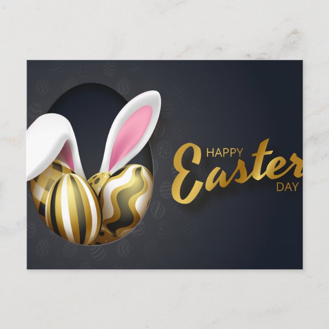 Postal Festiva Feliz Pascua (Anverso)