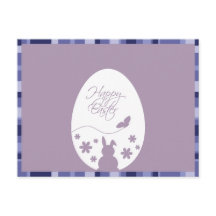 Feliz Pascua Pastel de Huevo Morado