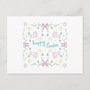 Postal Festiva Feliz Pascua Saludo Bonito