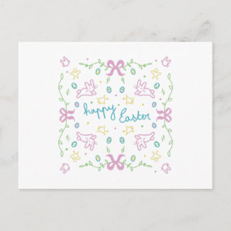 Postal Festiva Feliz Pascua Saludo Bonito 