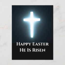 Postal Festiva Feliz Pascua, se pone de pie la Cruz Blanca