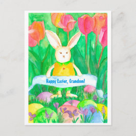 Postal Festiva Feliz Personalizado de nietos de Pascua