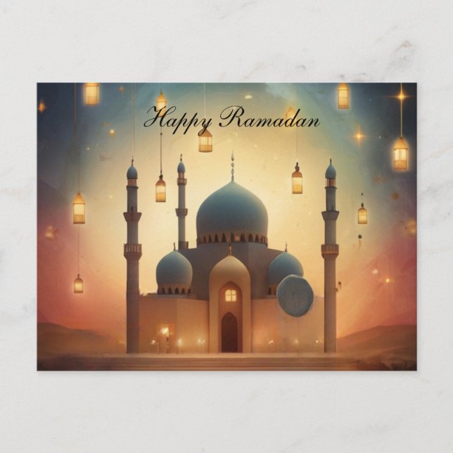 Postal Festiva Feliz Ramadan Post Card (Anverso)
