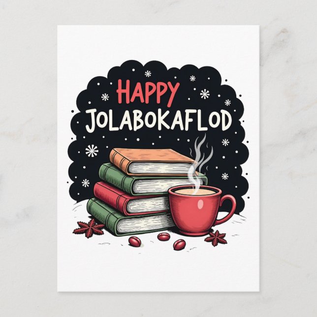 Postal Festiva Feliz regalo de celebración de la familia Jolaboka (Anverso)