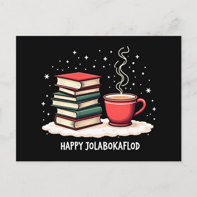 Postal Festiva Feliz regalo de celebración de la familia Jolaboka (Anverso)