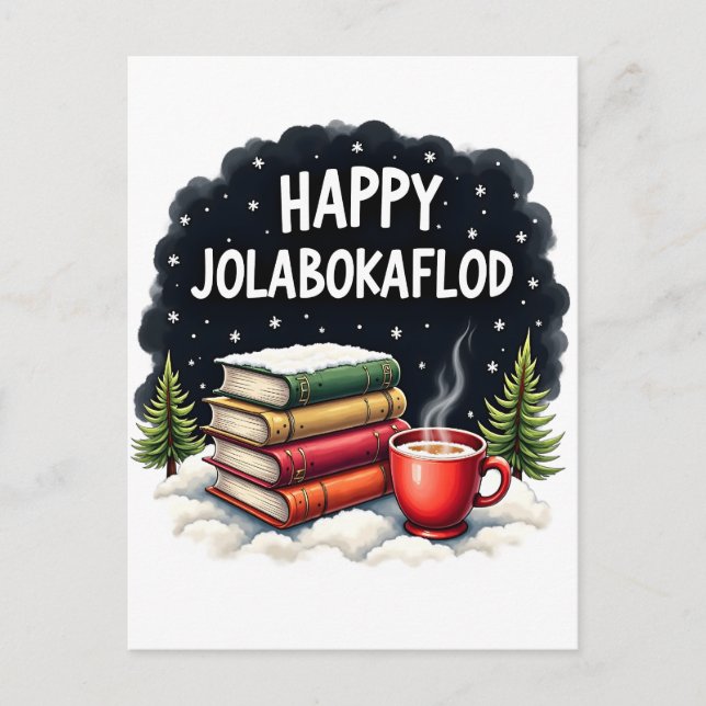 Postal Festiva Feliz regalo de celebración de la familia Jolaboka (Anverso)