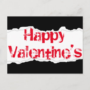 Postal Festiva Feliz San Valentín (gota rota)