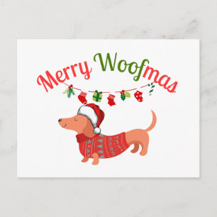 Postal Festiva Feliz WOOFmas