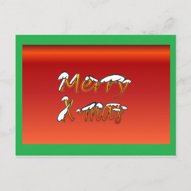 Postal Festiva Ferry Christmas Postcard Red (Anverso)