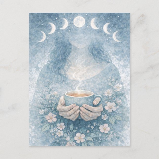 Postal Festiva Fertility Goddess Day Watercolor Postcard (Anverso)