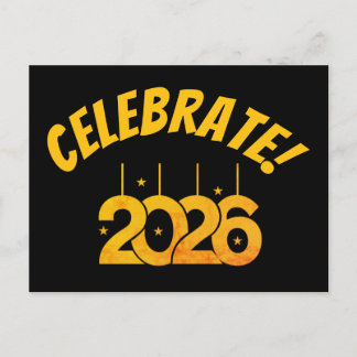 Postal Festiva Festive New Year postcard