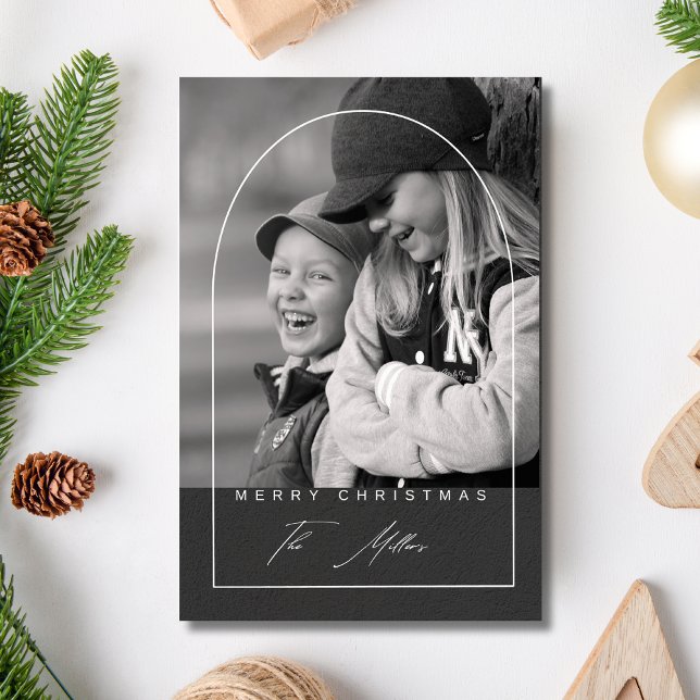 Postal Festiva Festividad de la foto de arte navideño con escritu (Subido por el creador)