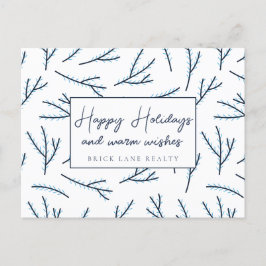 Postal Festiva Festividad de los negocios azules