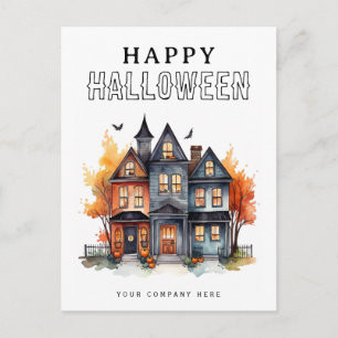 Postal Festiva Festividad Halloween House Realty Marketing