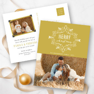 Postal Festiva Festividad navideña Festiage Foliage