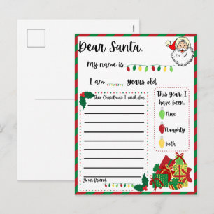 Postal Festiva Festividad Querida Santa Navidades