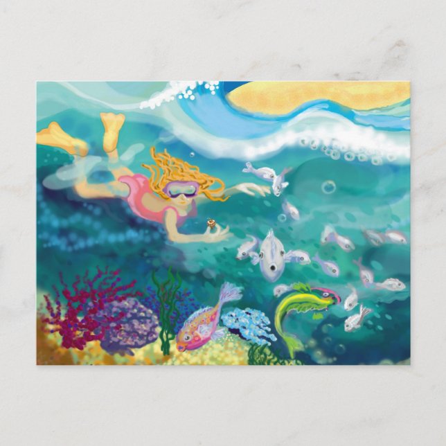 Postal Festiva Festividad tropical (Anverso)