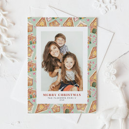 Postal Festiva Festividades Berries y Greenery Fotos navideñas