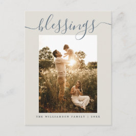 Postal Festiva Festividades de los Navidades cream