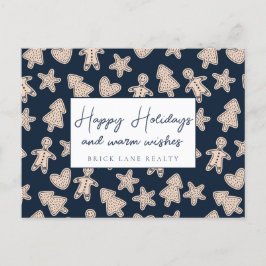 Postal Festiva Festividades Gingerbread Business Felices Fiestas