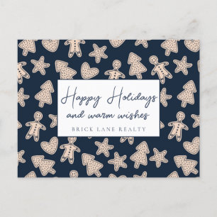 Postal Festiva Festividades Gingerbread Business Felices Fiestas