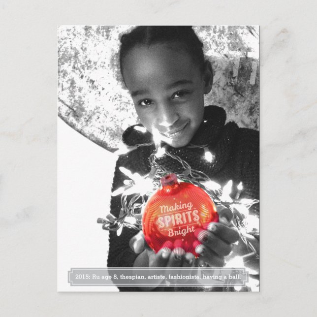 Postal Festiva Festividades que hacen que los espíritus brillen l (Anverso)