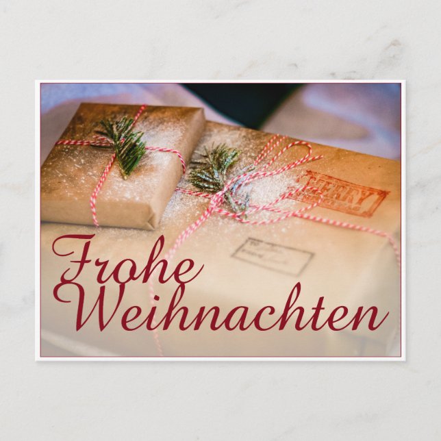 Postal Festiva Festliche Geschenke als Weihnachtsmotiv (Anverso)