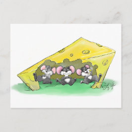 Postal Festiva Fiesta de Acción de Gracias de Mic, Mac y Moe