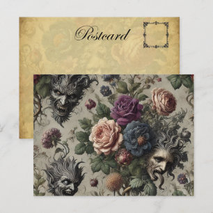 Postal Festiva Fiesta de cumpleaños - Floral gótica victoriana