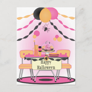 Postal Festiva Fiesta de Halloween