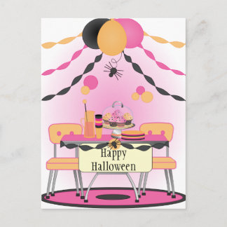 Postal Festiva Fiesta de Halloween
