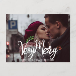 Postal Festiva Fiesta navideña muy elegante