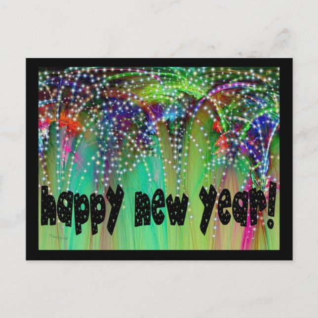 POSTAL FESTIVA FIREWORKS ~ HAPPY NEW YEAR! (Anverso)