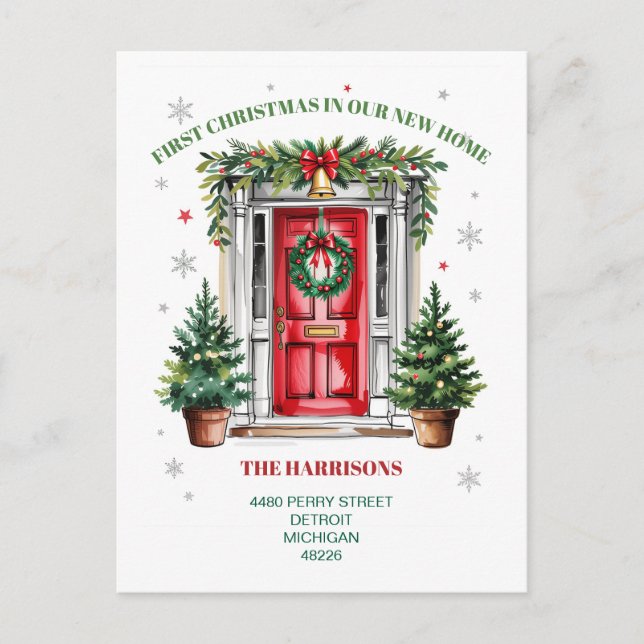 Postal Festiva First  Christmas New House  (Anverso)