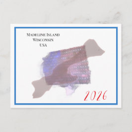 Postal Festiva Flag Island - 2026 Postcard
