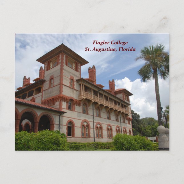 Postal Festiva Flagler College St. Augustine, Florida (Anverso)