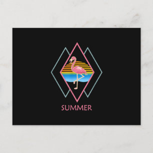 Postal Festiva Flamingo de verano divertido   Cute Flamingo Lover