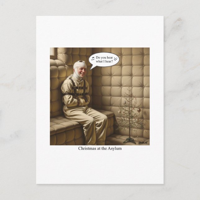 Postal Festiva Flat Holiday Card (Anverso)