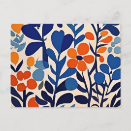 Postal Festiva fleurs retro 70's