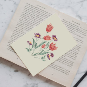 Postal Festiva Flor Bouquet Delicate Arreglos Florales