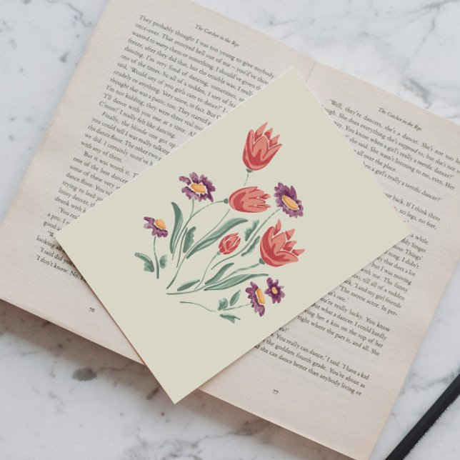 Postal Festiva Flor Bouquet Delicate Arreglos Florales (Subido por el creador)