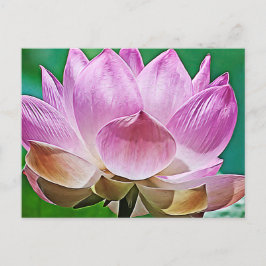 Postal Festiva Flor de Lotus