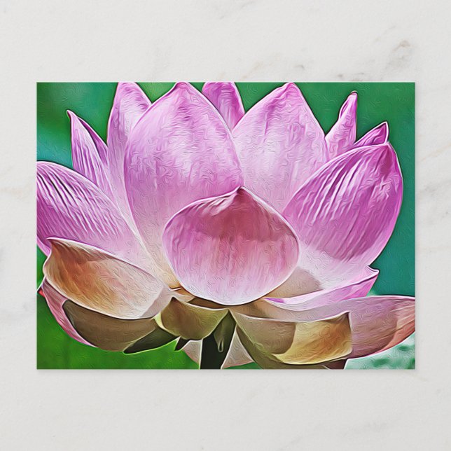 Postal Festiva Flor de Lotus (Anverso)
