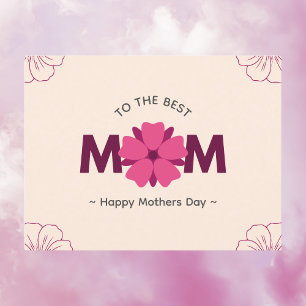 Postal Festiva Floral al mejor día de la madre